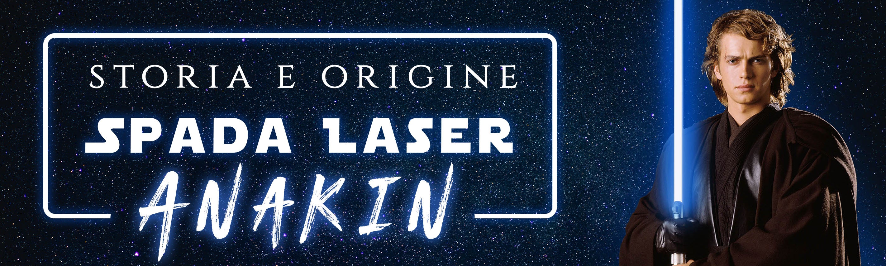 Spada laser azzurra Star Wars adulto Anakin Skywalker ufficiale Disney