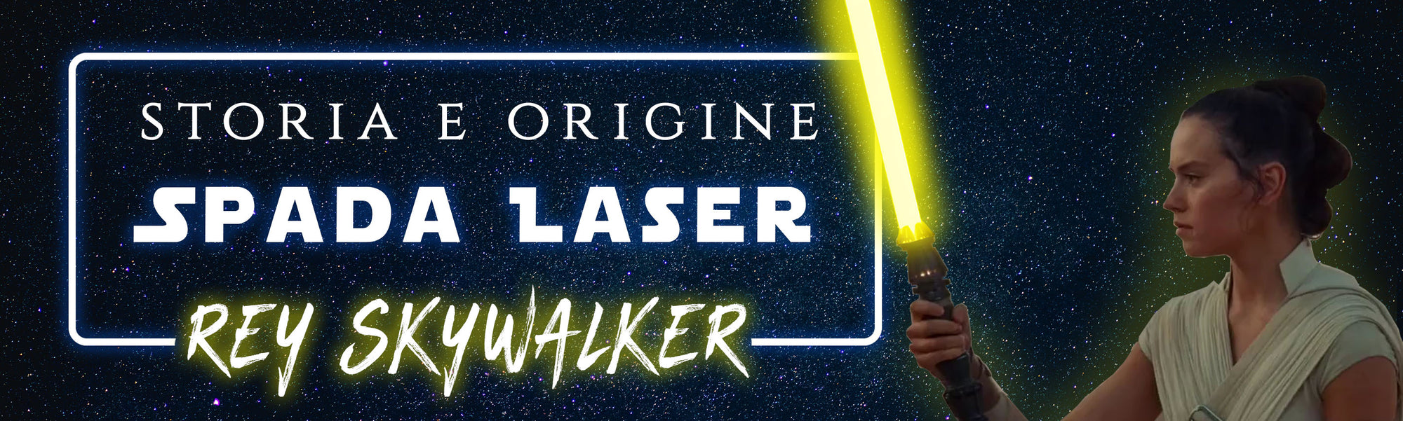 Spada Laser Gialla di Rey Skywalker