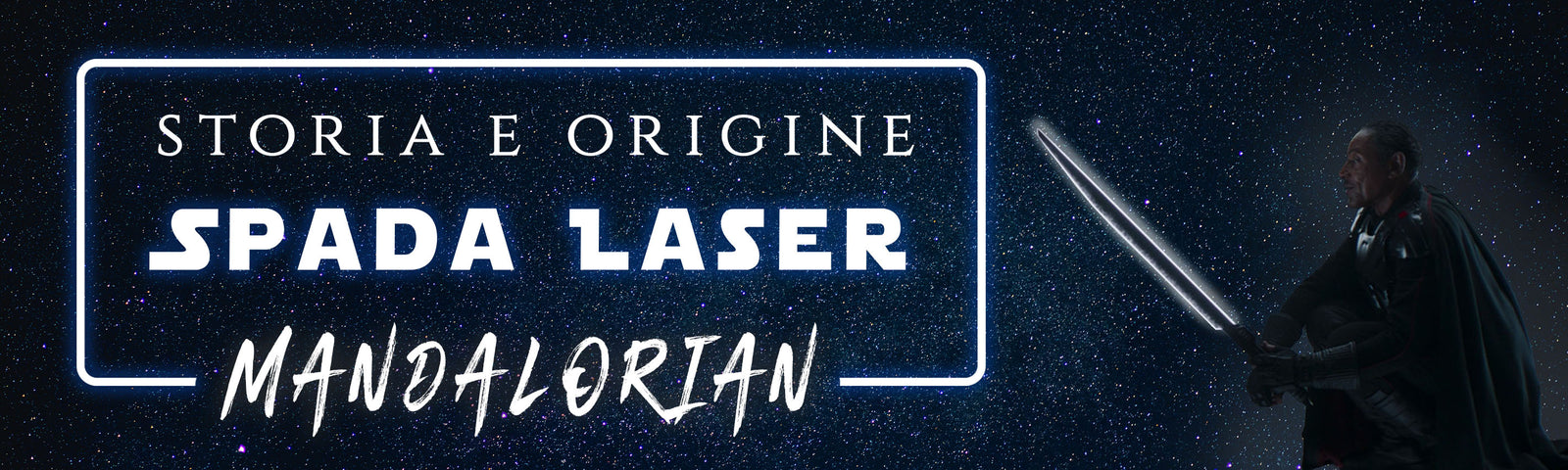 Spada Laser Nera Mandalorian
